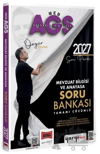 2027 MEB AGS Mevzuat Bilgisi ve Anayasa Tamamı Çözümlü Soru Bankası – Özgür Özkınık – Yargı Yayınevi kitap kapağı