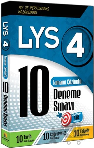 LYS 4 Tamamı Çözümlü 10 Deneme Sınavı – Komisyon – Kapadokya Yayınları kitap kapağı