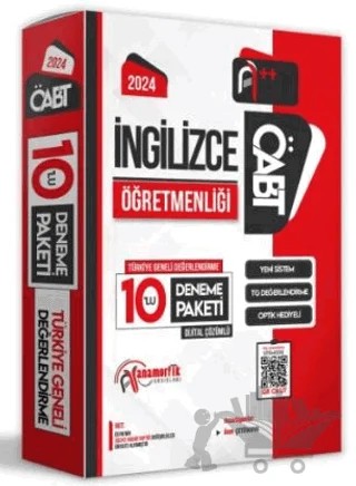 2024 ÖABT İngilizce Öğretmenliği Türkiye Geneli 10 Deneme Dijital Çözümlü – İrem Çetinkaya – Anamorfik Yayınları kitap kapağı