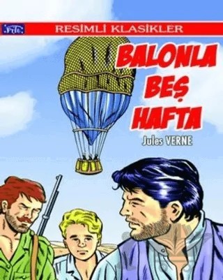Balonla Beş Hafta – Jules Verne – Parıltı Yayınları kitap kapağı