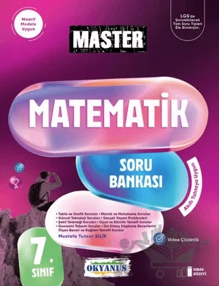 7. Sınıf Master Matematik Soru Bankası – Mustafa Tuncer Bilir – Okyanus Yayınları kitap kapağı