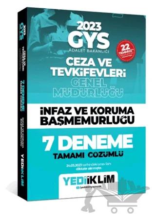 2023 GYS Adalet Bakanlığı Ceza ve Tevkifleri Genel Müdürlüğü İnfaz ve Koruma Başmemurluğu 7 Deneme Tamamı Çözümlü