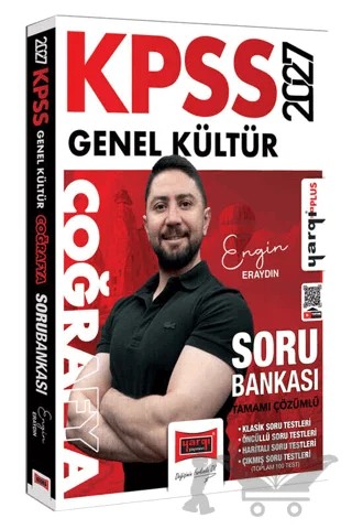 2027 KPSS Genel Kültür Coğrafya Tamamı Çözümlü Soru Bankası – Engin Eraydın – Yargı Yayınevi kitap kapağı
