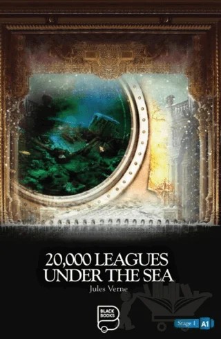 20,000 Leagues Under the Sea – Jules Verne – Black Books kitap kapağı