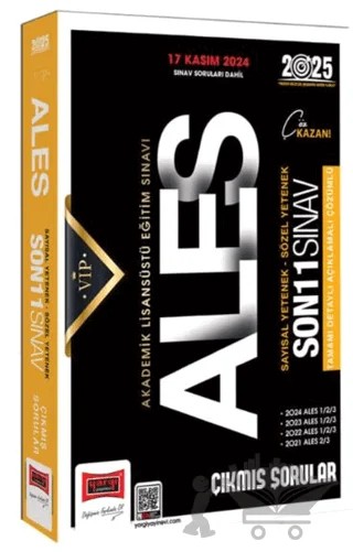 2025 ALES VİP Son 11 Sınav Çıkmış Sorular – Kollektif – Yargı Yayınevi kitap kapağı