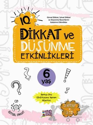 IQ Dikkat ve Düşünme Etkinlikleri 6 Yaş - (3 Kitap + 3 CD)