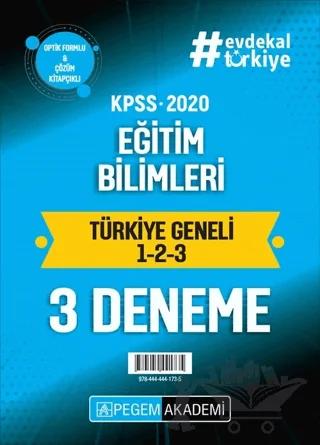 2020 KPSS Eğitim Bilimleri Türkiye Geneli (1.2.3) 3'lü Deneme Seti