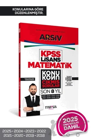 KPSS Lisans Matematik Konu Konu Çıkmış Sorular Son 8 yıl Çıkmış Sorular (2025 Dahil) – Kolektif – Marka Yayınları kitap kapağı