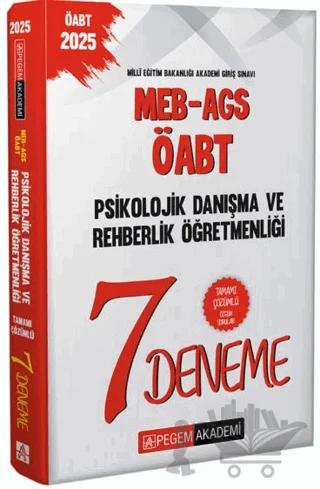 2025 MEB-AGS-ÖABT Psikolojik Danışma Ve Rehberlik Öğretmenliği Tamamı Çözümlü 7 Deneme