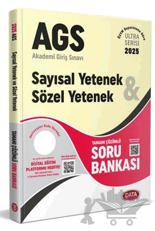 2025 AGS Ultra Serisi Sayısal Yetenek - Sözel Yetenek Tamamı Çözümlü Soru Bankası – Kollektif – Data Yayınları kitap kapağı
