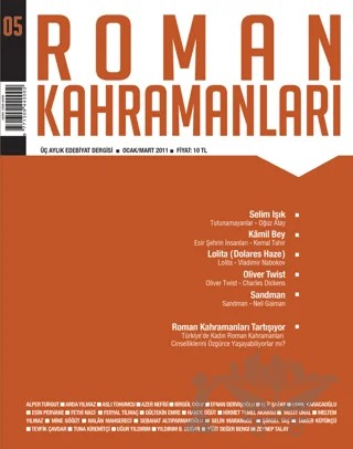 Roman Kahramanları Sayı: 5 Ocak-Mart 2011 – Roman Kahramanları Dergisi kitap kapağı