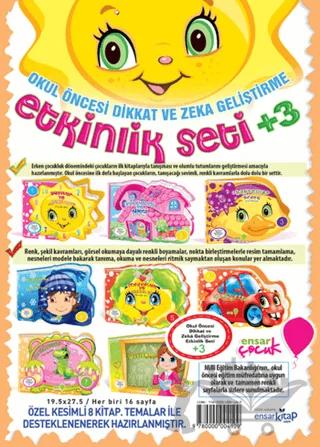Okul Öncesi Dikkat ve Zeka Geliştirme Etkinlik Seti +3 (8 Kitap Takım)