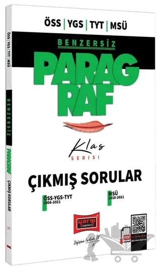 ÖSS YGS TYT MSÜ Klas Serisi Benzersiz Paragraf Çıkmış Sorular