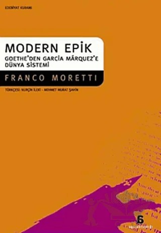 Modern Epik Goethe’den Garcia Marquez’e Dünya Sistemi – Franco Moretti – Agora Kitaplığı kitap kapağı