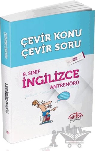8. Sınıf İngilizce Antrenörü Çevir Konu / Çevir Soru – Emin Tamer Yener – Editör Yayınevi kitap kapağı