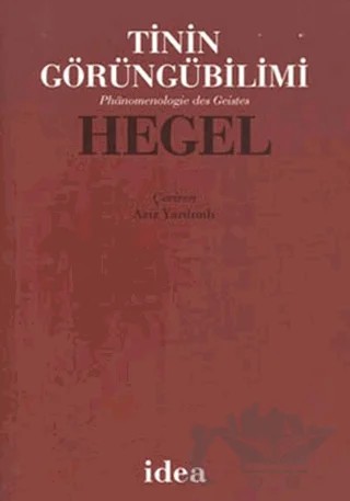 Tinin Görüngübilimi – Georg Wilhelm Friedrich Hegel – İdea Yayınevi kitap kapağı
