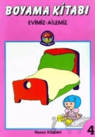 Boyama Kitabı Evimiz - Ailemiz – Derleme – Remzi Kitabevi kitap kapağı