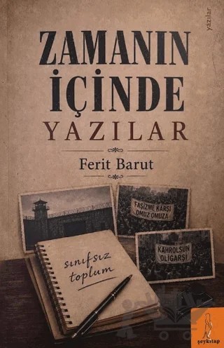 Zamanın İçinde Yazılar – Ferit Barut – Şey Kitap kitap kapağı