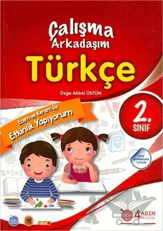 2. Sınıf Türkçe Çalışma Arkadaşım – Özge Akbal Üstün – 4 Adım Yayınları kitap kapağı
