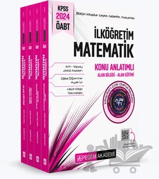 2024 KPSS ÖABT İlköğretim Matematik Konu Anlatımlı (4 Kitap) – Kolektif – Pegem Akademi Yayıncılık kitap kapağı