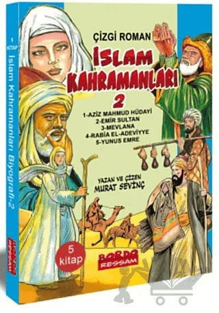 İslam Kahramanları 2 (5 Kitap Set) – Murat Sevinç – Bordo Ressam kitap kapağı