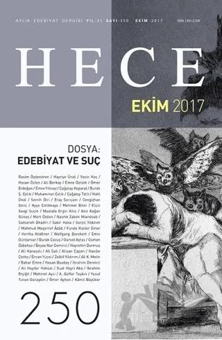 Hece Aylık Edebiyat Dergisi Sayı: 250 - Ekim 2017