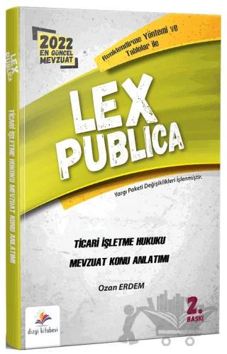 Lex Publica Ticari İşletme Hukuku Adli Hakimlik Mevzuat Konu Anlatımı