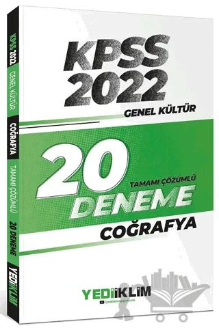 2022 KPSS Genel Kültür Coğrafya Tamamı Çözümlü 20 Deneme Sınavı