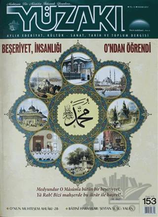 Yüzakı Aylık Edebiyat Kültür Sanat Tarih ve Toplum Dergisi Sayı: 153 Kasım 2017