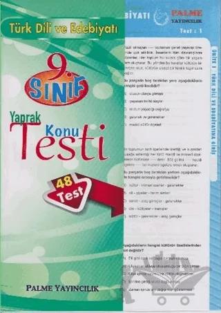 9. Sınıf Türk Dili ve Edebiyatı Yaprak Konu Testi (48Test)