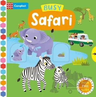Busy Safari – Yi-Hsuan Wu – Campbell kitap kapağı