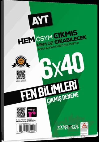 2025 AYT Fen Bilimleri ÖSYM Çıkmış ve Çıkabilecek Sorulardan Oluşturulmuş 6 Deneme Sınavı Tamamı Video Çözümlü