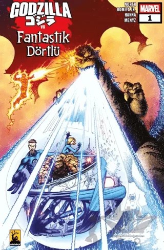 Godzilla vs. Fantastik Dörtlü – Ryan North – Arka Bahçe Yayıncılık kitap kapağı