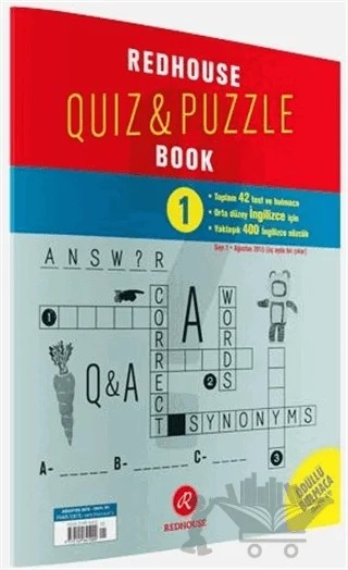 Redhouse Quiz & Puzzle Book Sayı: 1 Ağustos 2015 – Redhouse Kidz Yayınları kitap kapağı