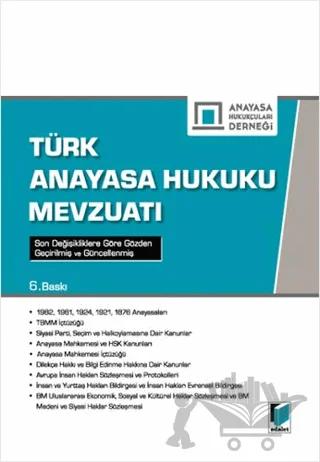 Türk Anayasa Hukuku Mevzuatı