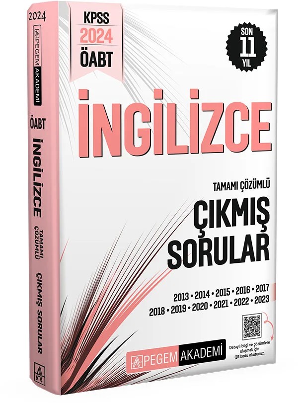 2024 KPSS ÖABT İngilizce Tamamı Çözümlü Çıkmış Sorular – Pegem Akademi Yayıncılık kitap kapağı