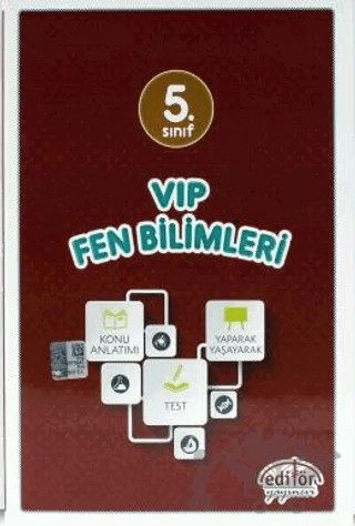 5. Sınıf VIP Fen Bilimleri Konu Anlatımlı – İhsan Yaman – Editör Yayınevi kitap kapağı