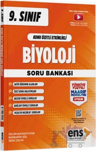 9. Sınıf Biyoloji Maarif Konu Özetli Etkinlikli Soru Bankası
