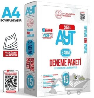 2025 3 Adım YKS-AYT Sözel MEBİ Özgün Sorular 15li Deneme Fasikül Paketi Video Çözümlü
