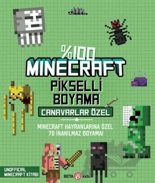 %100 Minecraft Pikselli Boyama - Canavarlar Özel