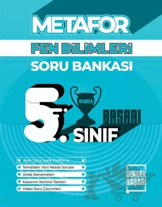 Metafor 5. Sınıf Fen Bilimleri Soru Bankası – Harun Birlik – Gerçek Başarı Yayınları kitap kapağı