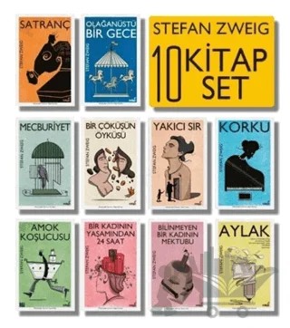 Stefan Zweig Seti - 10 Kitap Takım – Stefan Zweıg – İndigo Kitap kitap kapağı