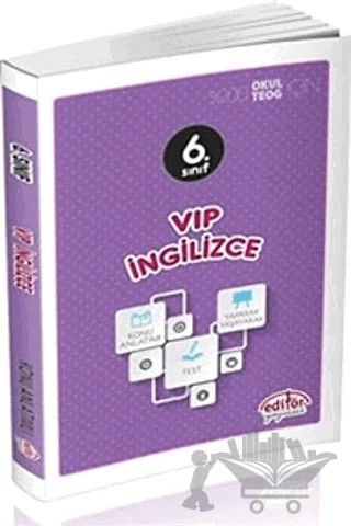 6. Sınıf VIP İngilizce Konu Anlatımlı – Cemil Yılmaz – Editör Yayınevi kitap kapağı