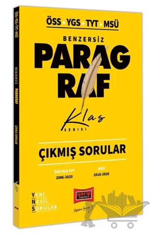 TYT YGS ÖSS MSÜ Benzersiz Paragraf Çıkmış Sorular Klas Serisi