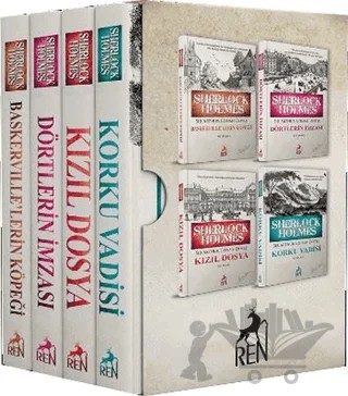 Sherlock Holmes Roman Seti (4 Kitap Takım) – Sir Arthur Conan Doyle – Ren Kitap kitap kapağı