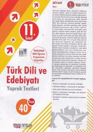11. Sınıf Türk Dili ve Edebiyatı 40 Yaprak Test