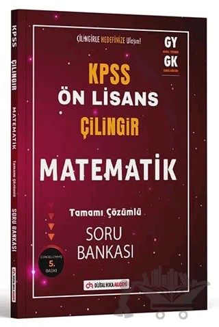 KPSS Ön Lisans Çilingir Matematik Tamamı Çözümlü Soru Bankası – Kolektif – Dijital Hoca kitap kapağı
