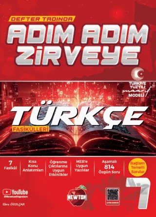 7. Sınıf Adım Adım Zirveye Türkçe Fasikülleri – Ebru Özolçar – Newton Yayınları kitap kapağı