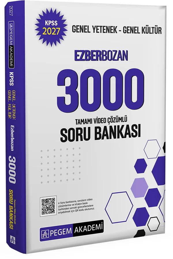 2027 KPSS Genel Yetenek Genel Kültür Ezberbozan 3000 Soru Bankası