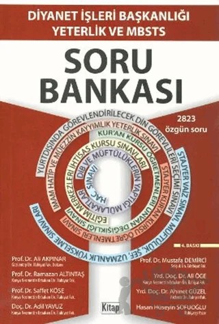 Diyanet İşleri Başkanlığı Yeterlik ve MBSTS Soru Bankası – Abdurrahim Yavuz – Kitap Dünyası Yayınları kitap kapağı